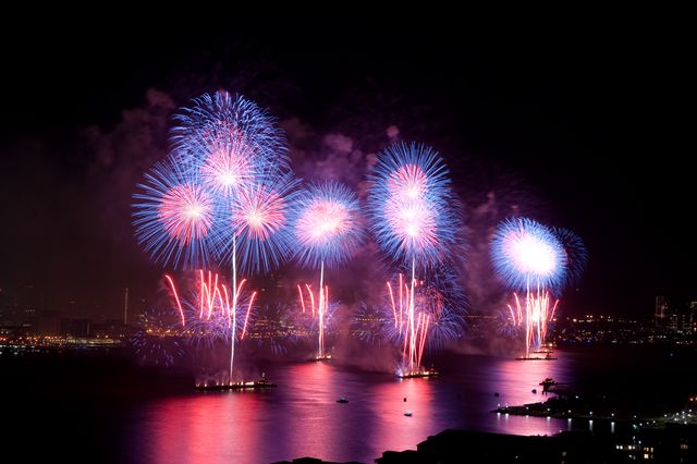 A stock image of Macy's fireworks